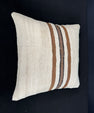 Turkish Hemp Pillow Cushion Natural Beige Brown Cushion Cover 20x20 #30663