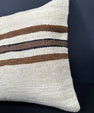 Turkish Hemp Pillow Cushion Natural Beige Brown Cushion Cover 20x20 #30663