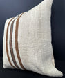 Turkish Hemp Pillow Cushion Natural Beige Brown Cushion Cover 20x20 #30663