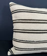Turkish Hemp Pillow Cushion Natural Beige Black Cushion Cover 20x20 #30666