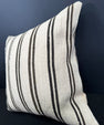 Turkish Hemp Pillow Cushion Natural Beige Black Cushion Cover 20x20 #30666