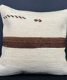 Turkish Hemp Pillow Cushion Natural Beige Brown Cushion Cover 20x20 #30546