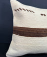 Turkish Hemp Pillow Cushion Natural Beige Brown Cushion Cover 20x20 #30546