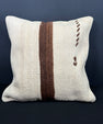 Turkish Hemp Pillow Cushion Natural Beige Brown Cushion Cover 20x20 #30546