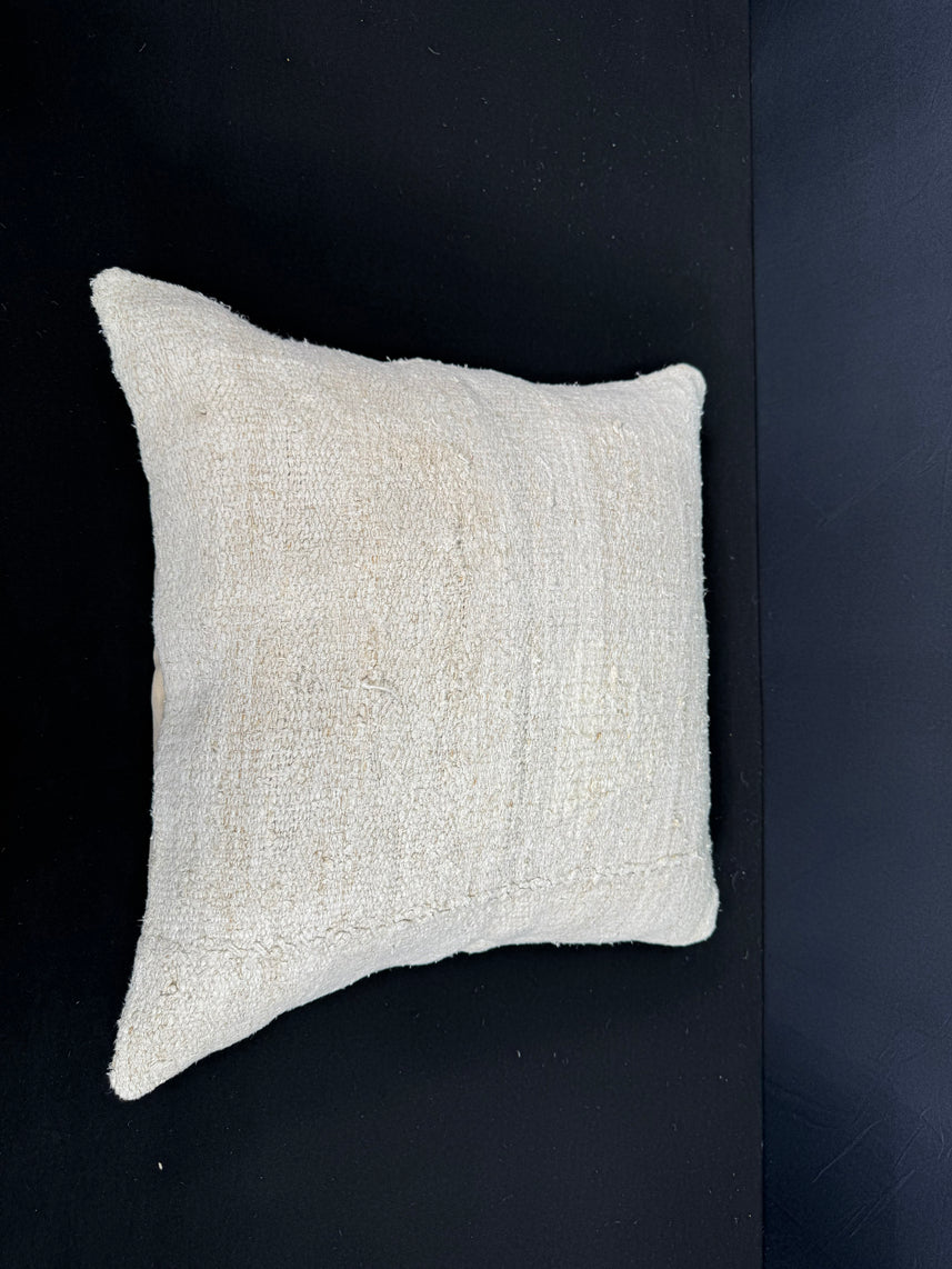 Turkish Hemp Pillow Cushion Natural Beige Cushion Cover 20x20 #30665