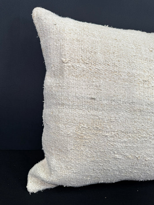 Turkish Hemp Pillow Cushion Natural Beige Cushion Cover 20x20 #30665