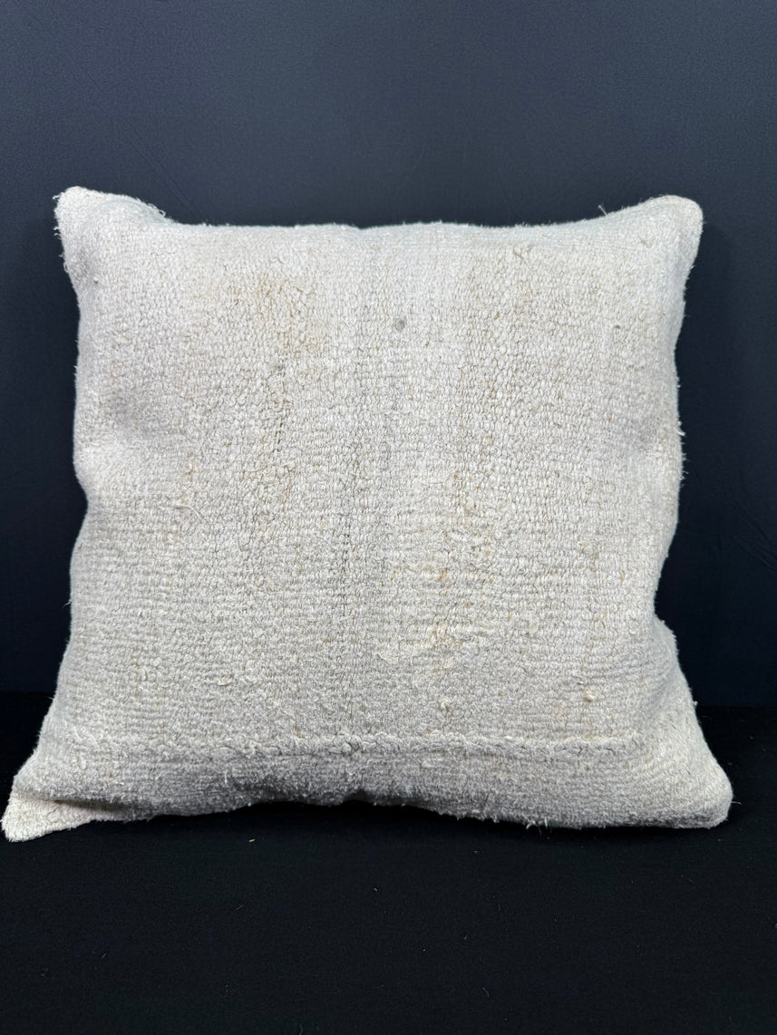Turkish Hemp Pillow Cushion Natural Beige Cushion Cover 20x20 #30665