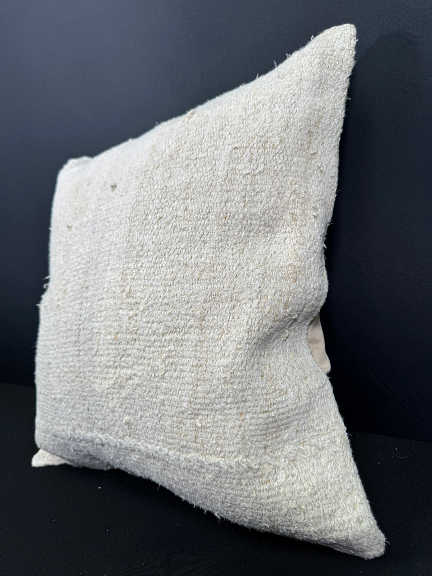 Turkish Hemp Pillow Cushion Natural Beige Cushion Cover 20x20 #30665