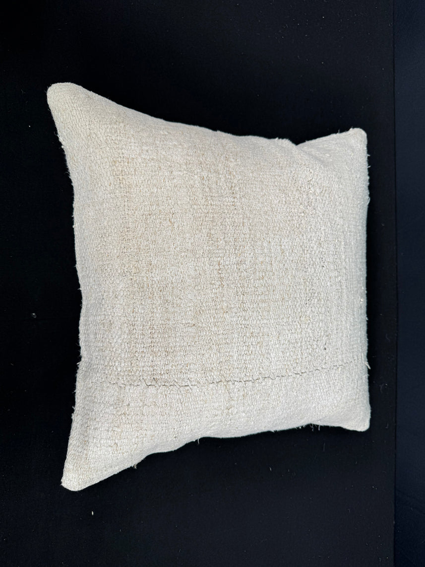 Turkish Hemp Pillow Cushion Natural Beige Cushion Cover 20x20 #30636