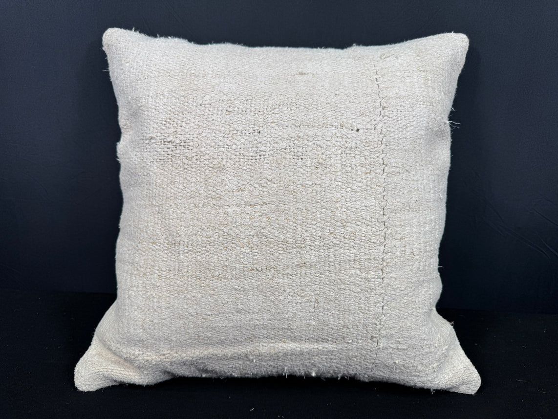 Turkish Hemp Pillow Cushion Natural Beige Cushion Cover 20x20 #30636
