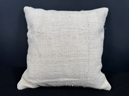 Turkish Hemp Pillow Cushion Natural Beige Cushion Cover 20x20 #30636