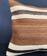 Turkish Hemp Pillow Cushion Natural Beige Brown Cushion Cover 20x20 #30605