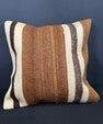 Turkish Hemp Pillow Cushion Natural Beige Brown Cushion Cover 20x20 #30605
