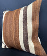Turkish Hemp Pillow Cushion Natural Beige Brown Cushion Cover 20x20 #30605