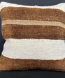 Turkish Hemp Pillow Cushion Natural Beige Brown Cushion Cover 20x20 #30604