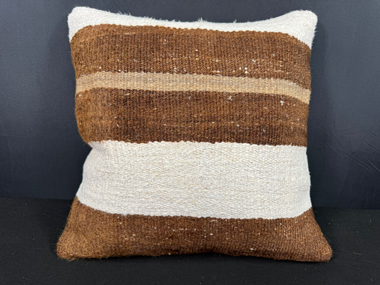 Turkish Hemp Pillow Cushion Natural Beige Brown Cushion Cover 20x20 #30604