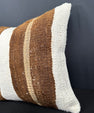 Turkish Hemp Pillow Cushion Natural Beige Brown Cushion Cover 20x20 #30604