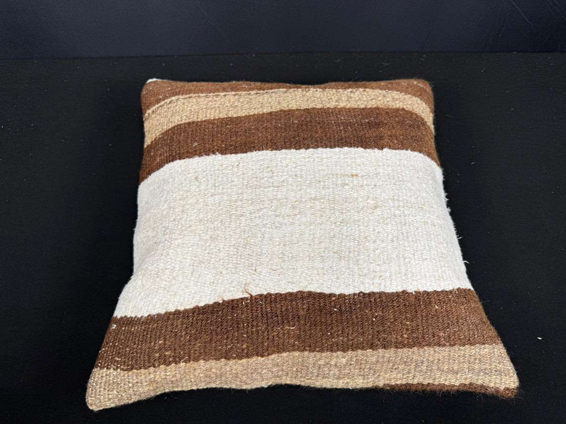 Turkish Hemp Pillow Cushion Natural Beige Brown Cushion Cover 20x20 #30603