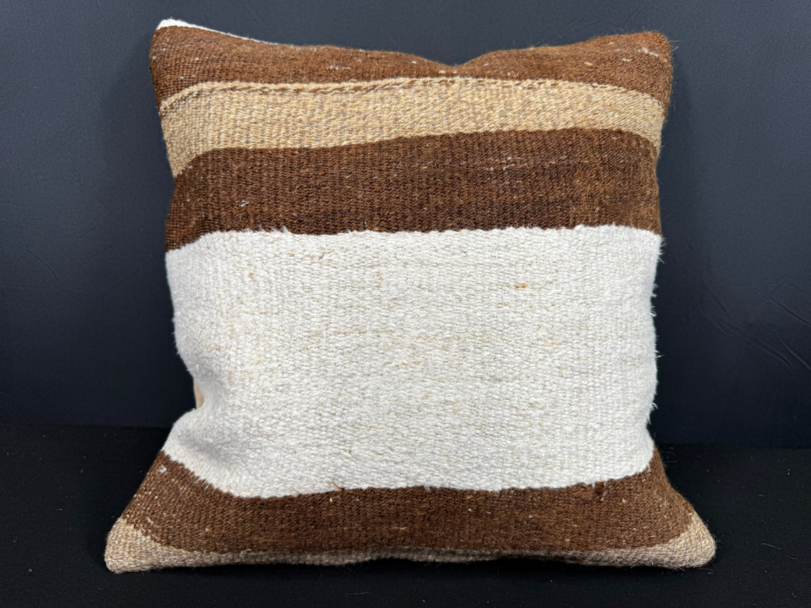 Turkish Hemp Pillow Cushion Natural Beige Brown Cushion Cover 20x20 #30603