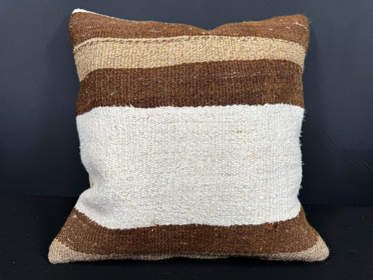 Turkish Hemp Pillow Cushion Natural Beige Brown Cushion Cover 20x20 #30603