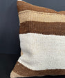Turkish Hemp Pillow Cushion Natural Beige Brown Cushion Cover 20x20 #30603