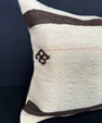 Turkish Hemp Pillow Cushion Natural Beige Brown Cushion Cover 20x20 #30638