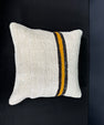 Turkish Hemp Pillow Cushion Natural Beige Black Cushion Cover 20x20 #30590