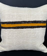 Turkish Hemp Pillow Cushion Natural Beige Black Cushion Cover 20x20 #30590