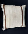 Turkish Hemp Pillow Cushion Natural Beige Brown Cushion Cover 20x20 #30639