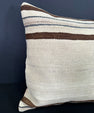 Turkish Hemp Pillow Cushion Natural Beige Brown Cushion Cover 20x20 #30639