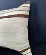 Turkish Hemp Pillow Cushion Natural Beige Brown Cushion Cover 20x20 #30639