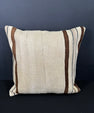 Turkish Hemp Pillow Cushion Natural Beige Brown Cushion Cover 20x20 #30639
