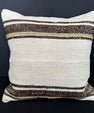 Turkish Hemp Pillow Cushion Natural Beige Brown Cushion Cover 20x20 #30659