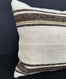 Turkish Hemp Pillow Cushion Natural Beige Brown Cushion Cover 20x20 #30659