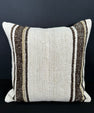 Turkish Hemp Pillow Cushion Natural Beige Brown Cushion Cover 20x20 #30659