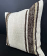 Turkish Hemp Pillow Cushion Natural Beige Brown Cushion Cover 20x20 #30659