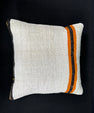 Turkish Hemp Pillow Cushion Natural Beige Orange Cushion Cover 20x20 #30626
