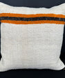 Turkish Hemp Pillow Cushion Natural Beige Orange Cushion Cover 20x20 #30626