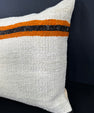 Turkish Hemp Pillow Cushion Natural Beige Orange Cushion Cover 20x20 #30626