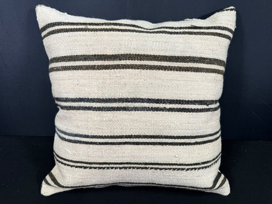 Turkish Hemp Pillow Cushion Natural Beige Brown Cushion Cover 20x20 #30637