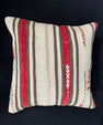 Turkish Hemp Pillow Cushion Natural Beige Red Cushion Cover 20x20 #30602