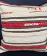 Turkish Hemp Pillow Cushion Natural Beige Red Cushion Cover 20x20 #30602