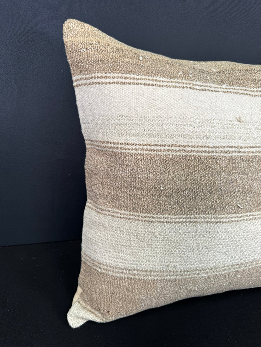 Turkish Hemp Pillow Cushion Natural Beige  Cushion Cover 20x20 #30610