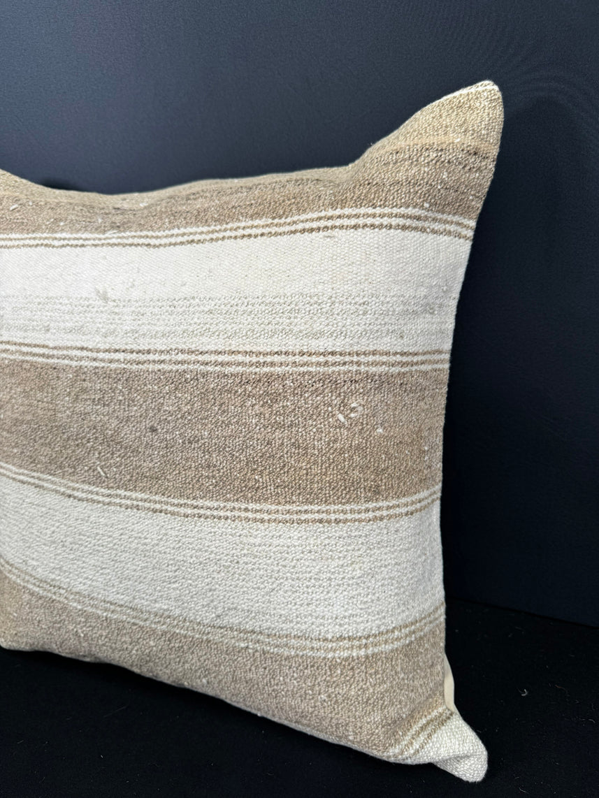 Turkish Hemp Pillow Cushion Natural Beige  Cushion Cover 20x20 #30610