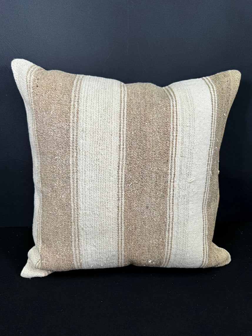Turkish Hemp Pillow Cushion Natural Beige  Cushion Cover 20x20 #30610