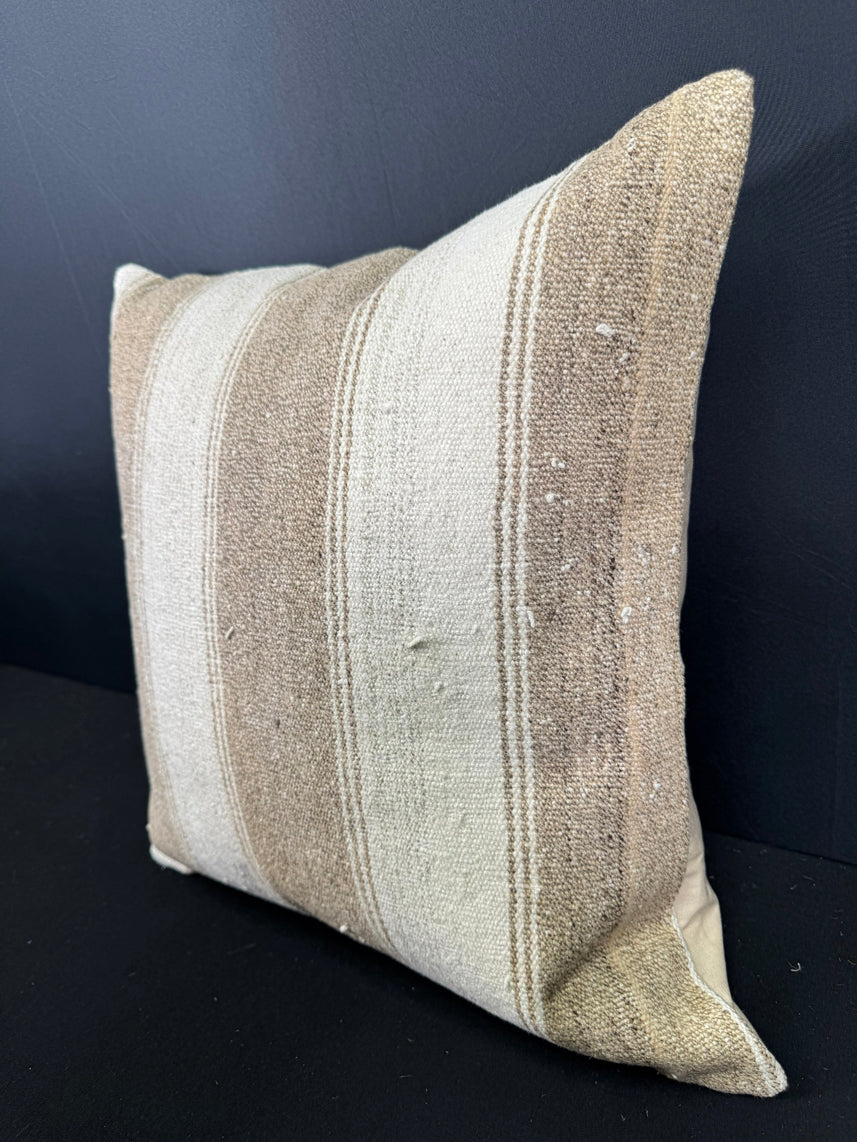 Turkish Hemp Pillow Cushion Natural Beige  Cushion Cover 20x20 #30610