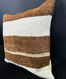 Turkish Hemp Pillow Cushion Natural Beige Brown Cushion Cover 20x20 #30609