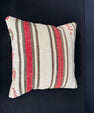 Turkish Hemp Pillow Cushion Natural Beige Red Cushion Cover 20x20 #30608