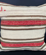 Turkish Hemp Pillow Cushion Natural Beige Red Cushion Cover 20x20 #30608