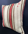 Turkish Hemp Pillow Cushion Natural Beige Red Cushion Cover 20x20 #30608